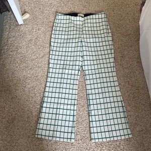 Anthropologie plaid-print pants